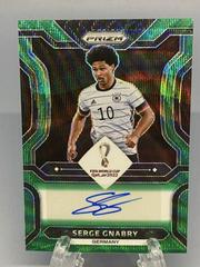 Serge Gnabry [Green Wave] Soccer Cards 2022 Panini Prizm World Cup Signatures Prices