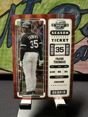 Frank Thomas [Red Wave] #2 Baseball Cards 2023 Panini Chronicles Contenders Optic Prices