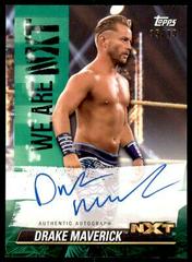 Drake Maverick [Green] #A-DR Wrestling Cards 2021 Topps WWE We Are NXT Autographs Prices