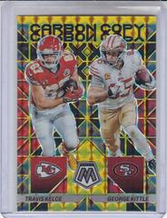 Travis Kelce, George Kittle [Gold] #CC-5 Football Cards 2023 Panini Mosaic Carbon Copy Prices