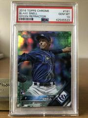 Blake Snell [Green Refractor] #181 Baseball Cards 2016 Topps Chrome Prices