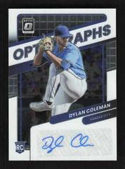 Dylan Coleman Baseball Cards 2022 Panini Donruss Optic Optigraphs Prices