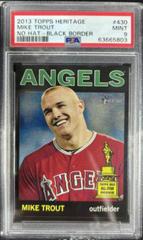 Mike Trout [No Hat Black Border] #430 Baseball Cards 2013 Topps Heritage Prices