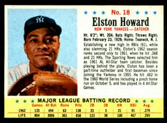 Elston Howard [Hand Cut] #18 Baseball Cards 1963 Post Cereal Prices