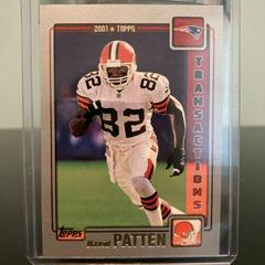 David Patten [Collection] #37 Football Cards 2001 Topps Prices