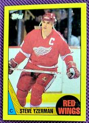 Steve Yzerman Hockey Cards 1987 Topps Box Bottoms Hand Cut Prices