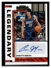 Adam Morrison [Gold] #LC-AMN Basketball Cards 2022 Panini Contenders Legendary Autographs Prices