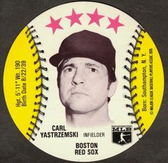 Carl Yastrzemski Baseball Cards 1976 Isaly's Sweet William Disc Prices