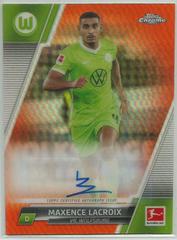 Maxence Lacroix [Orange] Soccer Cards 2021 Topps Chrome Bundesliga Autographs Prices