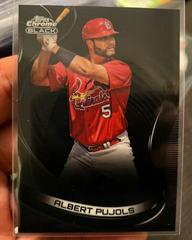 Albert Pujols #13 Baseball Cards 2022 Topps Chrome Black Prices