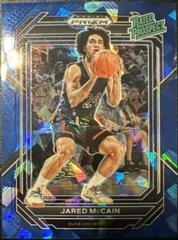 Jared McCain [Blue Ice] #2 Basketball Cards 2023 Panini Prizm Draft Picks Rated Prospect Prices
