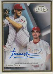 Aaron Nola #FA-AN Baseball Cards 2018 Topps Gold Label Framed Autograph Prices