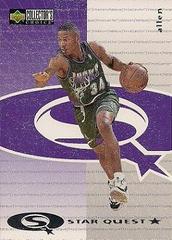 Ray Allen #SQ35 Basketball Cards 1997 Collector's Choice Starquest Prices