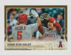 Albert Pujols, Mike Trout [Gold] #US213 Baseball Cards 2015 Topps Update Prices