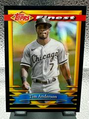 Tim Anderson [Black Refractor] Baseball Cards 2021 Topps Finest Flashbacks Prices