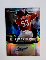 Luis Mario Pino #AU-LP Baseball Cards 2022 Panini Prizm Draft Picks Autographs Prices