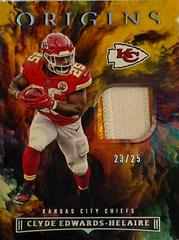 Clyde Edwards Helaire [Gold] #FF-CEH Football Cards 2022 Panini Origins Future Fabrics Prices