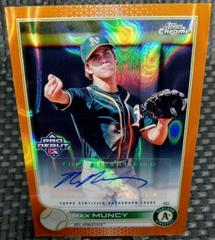 Max Muncy [Autograph Orange Lava Refractor] #PDC-41 Baseball Cards 2022 Topps Pro Debut Chrome Prices