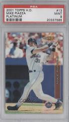 Mike Piazza [Platinum] #13 Baseball Cards 2001 Topps H.D Prices