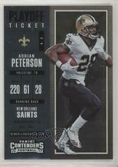 Adrian Peterson [Playoff Ticket] #8 Football Cards 2017 Panini Contenders Prices