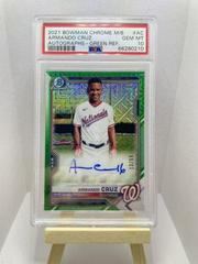Armando Cruz [Green Refractor] #BCMA-AC Baseball Cards 2021 Bowman Chrome Mega Box Mojo Autographs Prices