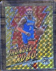 Shai Gilgeous Alexander [Reactive Yellow] #14 Basketball Cards 2022 Panini Mosaic Thunder Road Prices