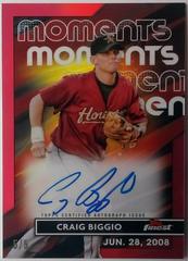 Craig Biggio [Red] Baseball Cards 2023 Topps Finest Moments Autographs Prices