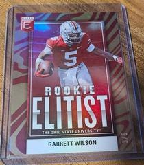 Garrett Wilson [Gold] Football Cards 2022 Panini Donruss Elite Rookie Elitist Prices