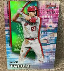 Mike Trout [Green Refractor] Baseball Cards 2021 Bowman’s Best Prices