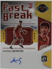 Alperen Sengun [Gold] Basketball Cards 2021 Panini Donruss Optic Fast Break Signatures Prices
