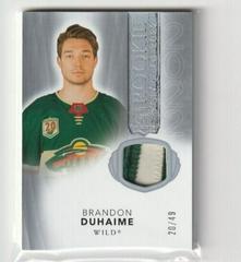 Brandon Duhaime [Patch] Hockey Cards 2021 Upper Deck The Cup Rookie Class of 2022 Prices