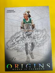 Jordan Horston [Black] #5 Basketball Cards 2023 Panini Origins WNBA Works in Progress Prices