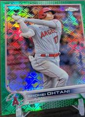 Shohei Ohtani [Green] #1 Baseball Cards 2022 Topps Chrome Logofractor Prices