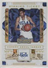 Kareem Abdul-Jabbar [Cracked Ice] Basketball Cards 2020 Panini Contenders Draft Picks Winning Tickets Prices