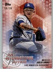 Julio Urias [Red] Baseball Cards 2018 Topps Update an International Affair Prices