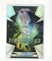 Kristaps Porzingis [Hyper Prizm] #30 Basketball Cards 2018 Panini Prizm Fireworks Prices