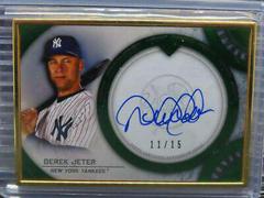 Derek Jeter [Emerald] Baseball Cards 2022 Topps Transcendent Collection Image Variations Autographs Prices