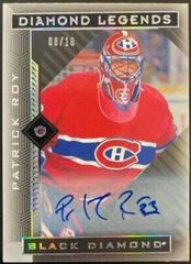 Patrick Roy [Purple Relic Autograph] #BDL-PR Hockey Cards 2021 Upper Deck Black Diamond Legends Prices