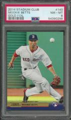 Mookie Betts [Gold Foil] #140 Baseball Cards 2014 Stadium Club Prices
