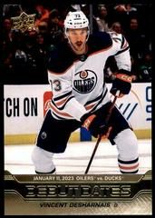 Vincent Desharnais [Gold] #DD-9 Hockey Cards 2023 Upper Deck Debut Dates Prices