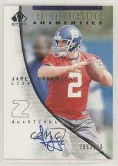 Jared Lorenzen [Autograph] Football Cards 2004 SP Authentic Prices