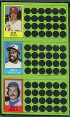 Ellis Valentine, Jerry Martin, Pete Rose Baseball Cards 1981 Topps Scratch Offs Prices