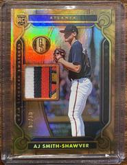 AJ Smith Shawver [Holo Gold] Baseball Cards 2023 Panini Chronicles Gold Standard Swatches Prices