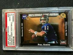 Phil Simms [Mint] #66 Football Cards 1993 Action Packed Monday Night Football Prices