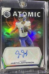 Justin Jefferson [Cobalt] #AA-JE Football Cards 2022 Panini Elements Atomic Autographs Prices