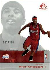 Quentin Richardson Basketball Cards 2000 SP Game Floor Prices