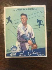 John Marcum #69 Baseball Cards 1934 Goudey Prices