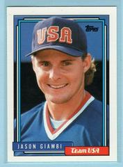 Jason Giambi Baseball Cards 1992 Topps Traded Prices