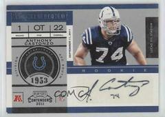 Anthony Castonzo [Autograph] #111 Football Cards 2011 Playoff Contenders Prices