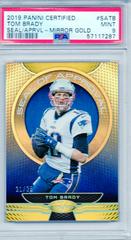 Tom Brady [Gold] Football Cards 2019 Panini Certified Seal of Approval Prices
